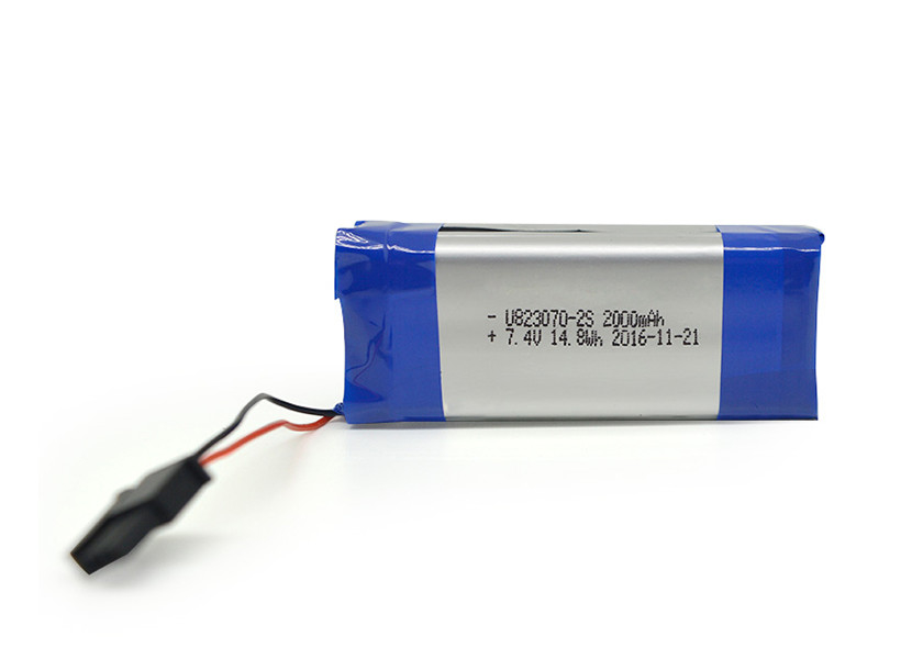 Custom 7.4V 2000mAh Lithium Polymer Battery Pack for Ebike Electric Scooter 2S1P 823070