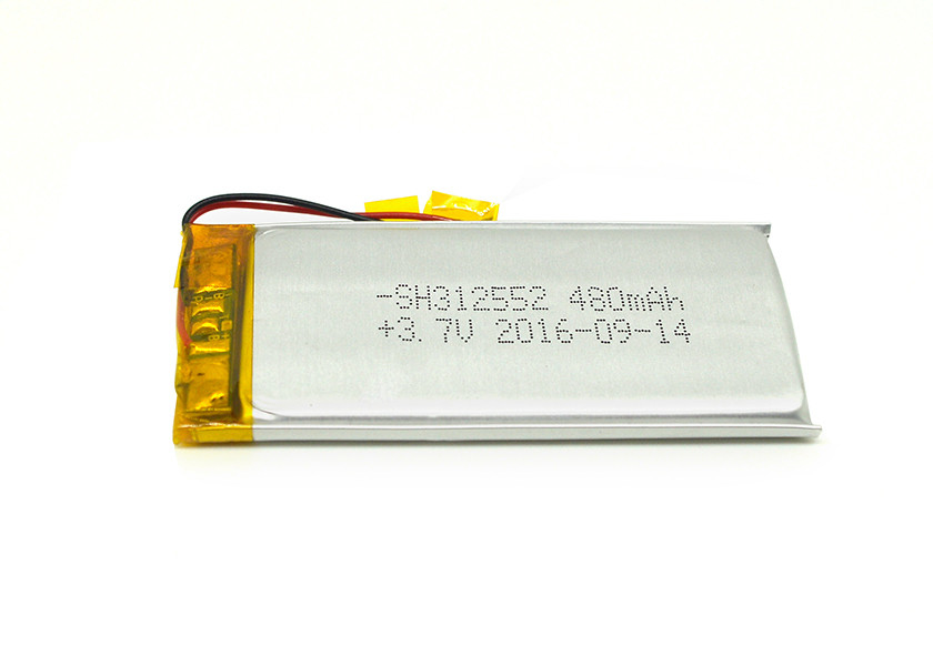 10.0g 3.7V 480mAh Ultra Thin Lipo Battery 312552 for POS Device IEC62133 Approved