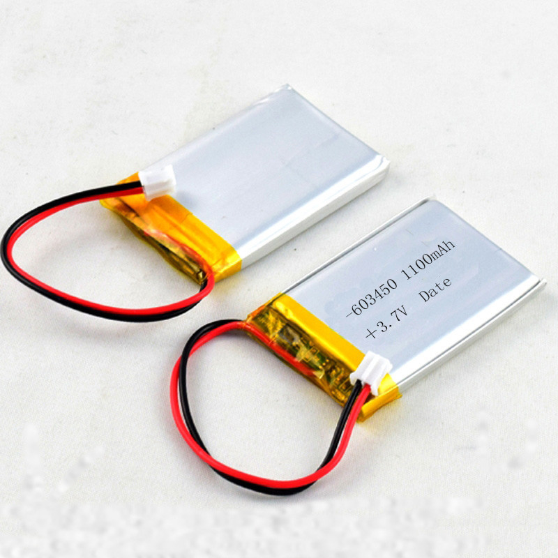 Rechargeable Lithium Polymer Bluetooth Battery 603450 3.7V 1100mAh for Speaker Card