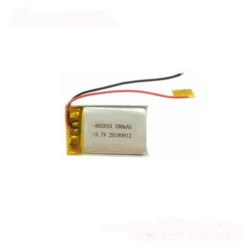 390mAh 602035 Lipo Rechargeable Battery , Small 3.7V Rechargeable Battery