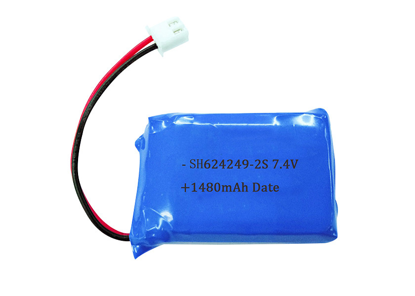 Electronics 7.4V 1480mAh Lithium Battery Pack , 624249 2S Custom Lipo Battery Packs