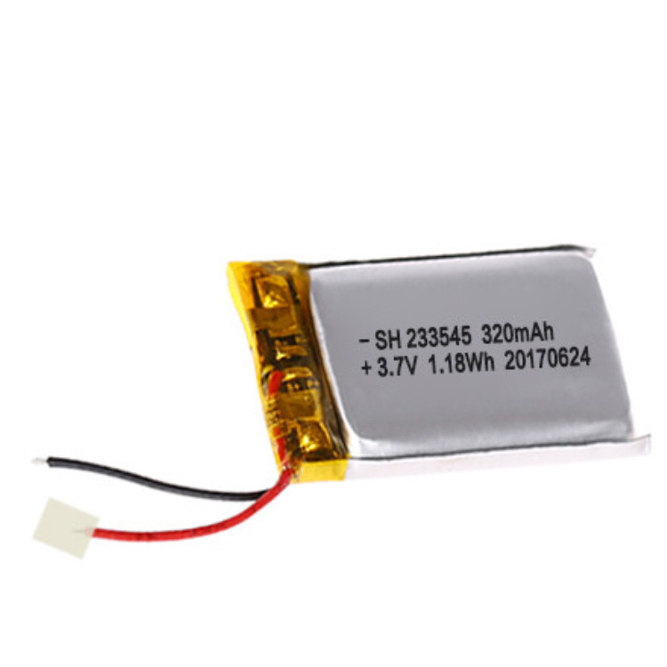 233545 3.7V 320mAh Smart Watch Lithium Polymer Battery 4.2V Charge Voltage