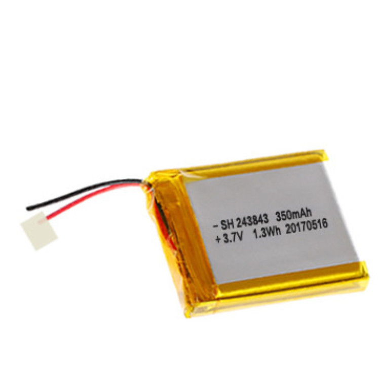 243843 3.7V 350mAh Low Temperature Small Lipo Battery 12 Months Warranty