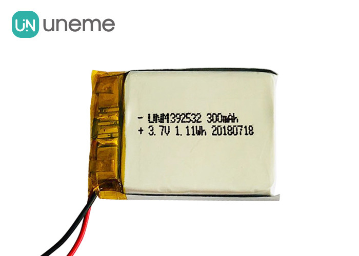 Bluetooth Tracker Lithium Polymer Battery Pack , 4.0mm*25.0mm*34.0mm Custom Lipo Battery