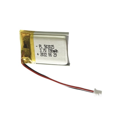 3.7V 150mAh Rechargeable Lithium Polymer Battery 502025 for Smart Watches